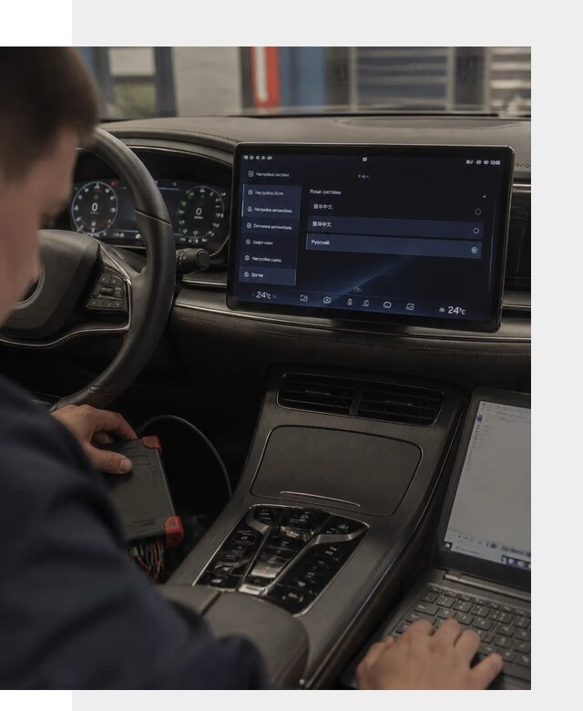Русификация автомобиля BYD HAN для эксплуатации в Лесосибирске